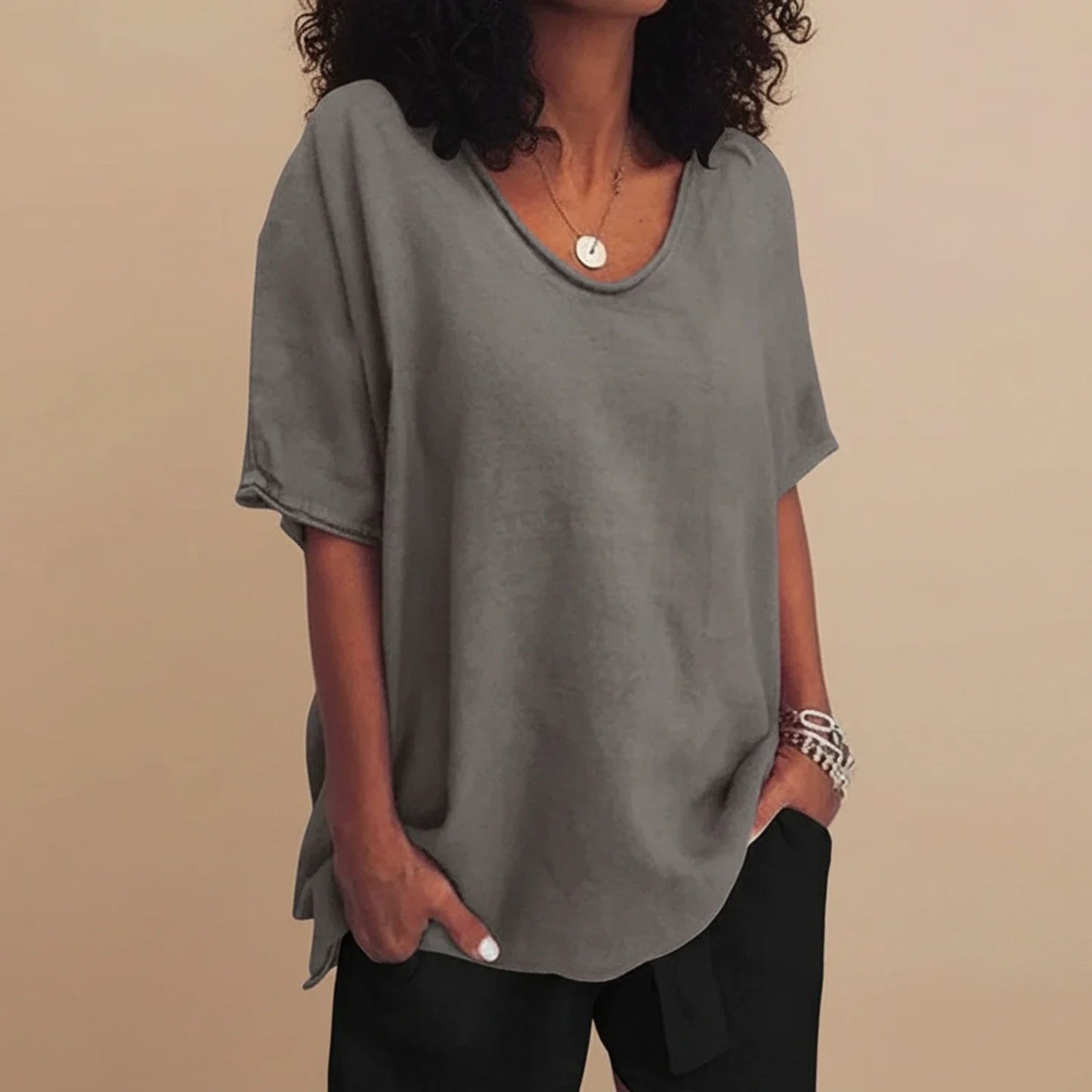 Loose Fit Women's Blouse - Olytrend