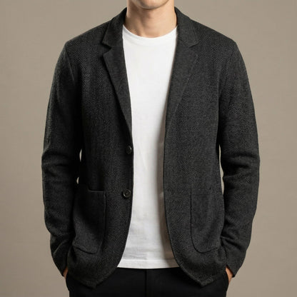 Image of Owen | Men's Knit Two-Button Blazer