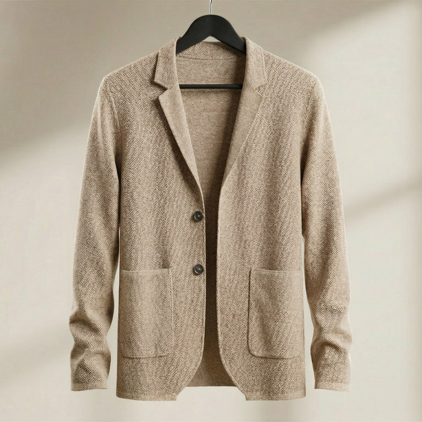 Classic Men's Two Button Wool Blazer - Olytrend