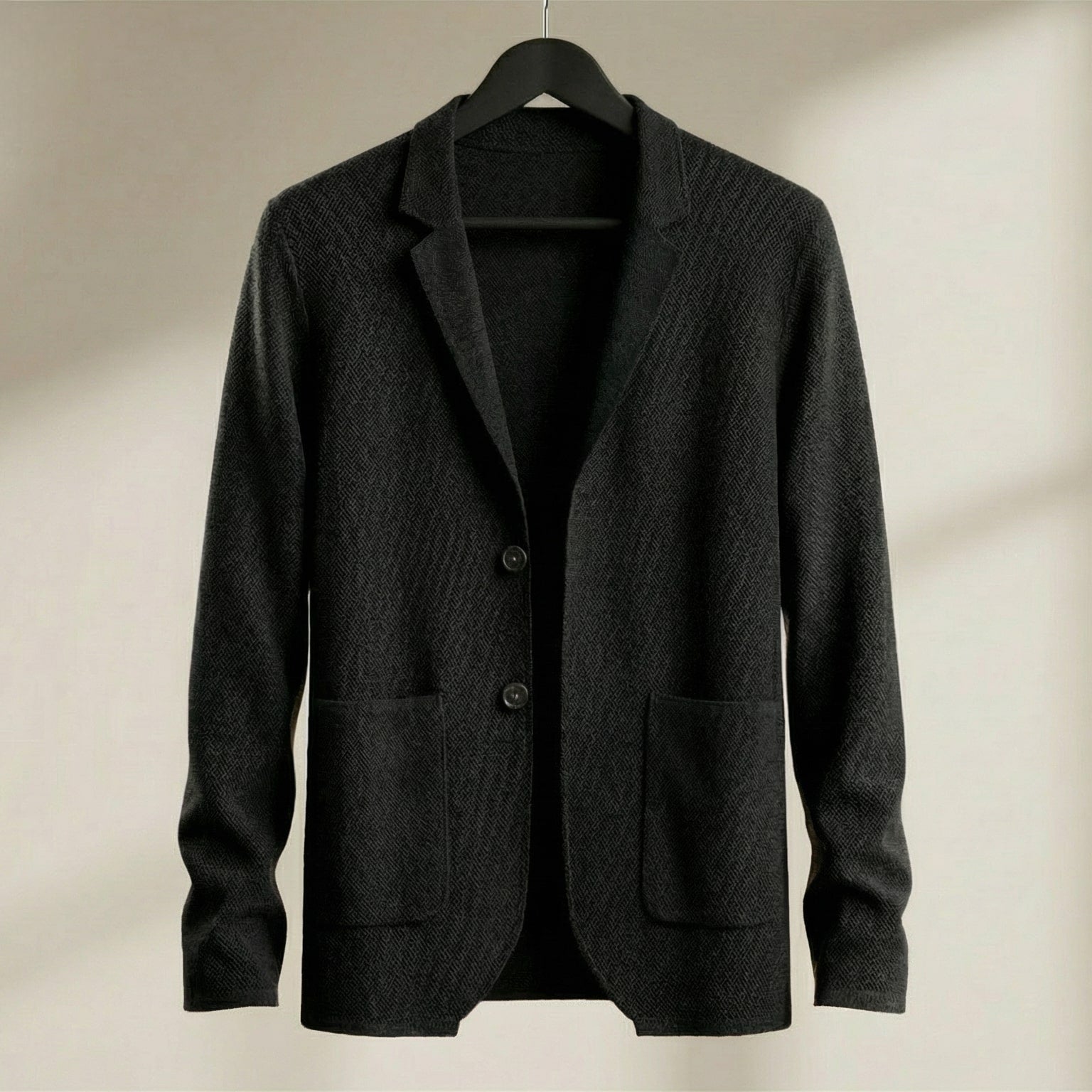 Image of Owen | Men's Knit Two-Button Blazer