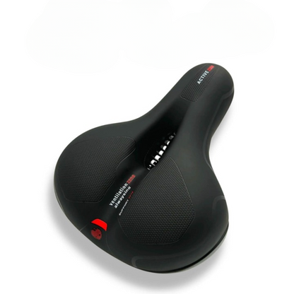 Pain-Free & Ergonomic Gel Bike Saddle - ErgoRoyal-Red-Nora Luxe