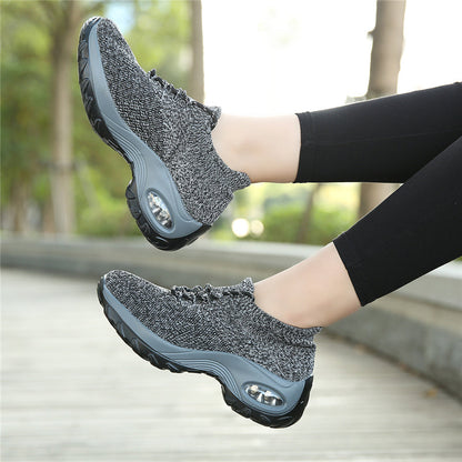 Pain-Relieving Ladies Sneakers - ComfortMax-Black-3-Nora Luxe