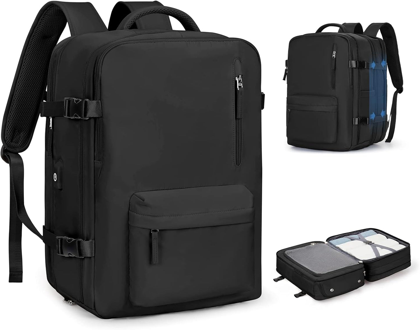 Practical Laptop Backpack with Padded Shoulder Strap - Pexav