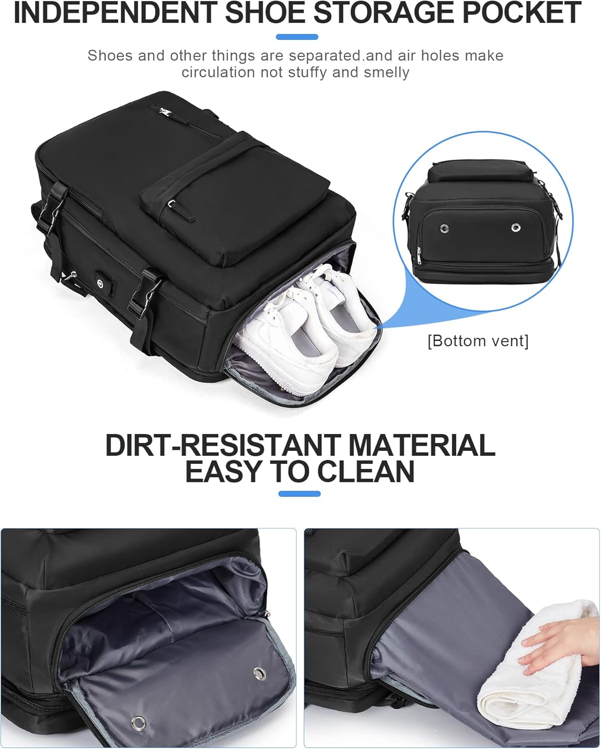 Practical Laptop Backpack with Padded Shoulder Strap