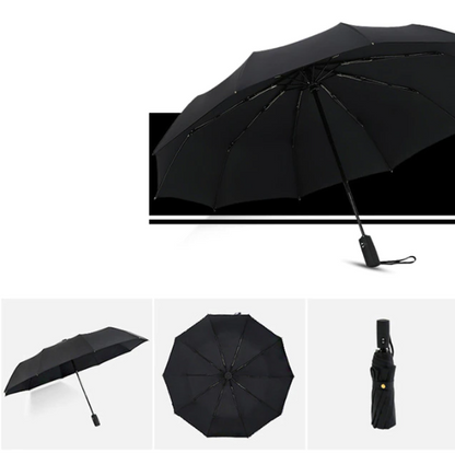 Waterproof Compact Umbrella – Strong Windproof Frame