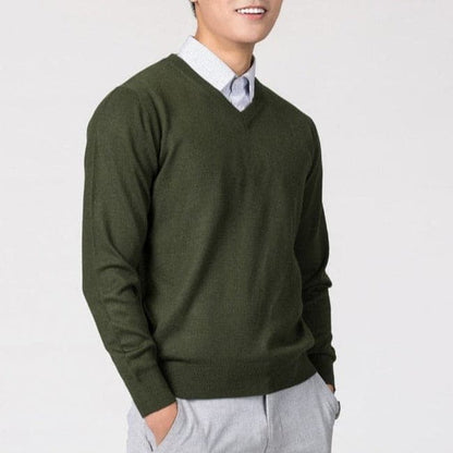 Casual Men's V-Neck Pullover Sweater