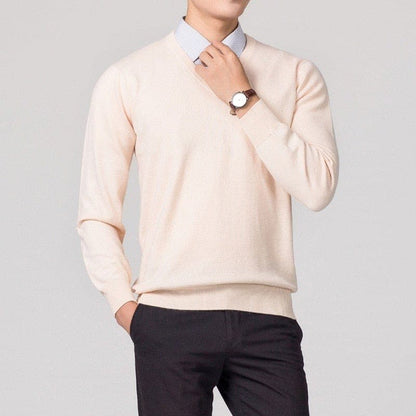 Casual Men's V-Neck Pullover Sweater - Nocini