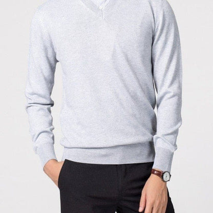 Casual Men's V-Neck Pullover Sweater