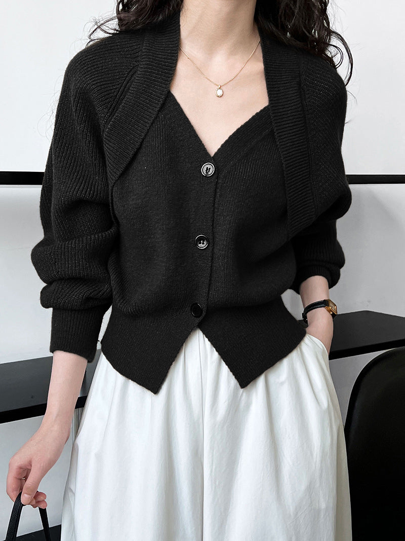 Colorful Crew Neck Knit Sweater