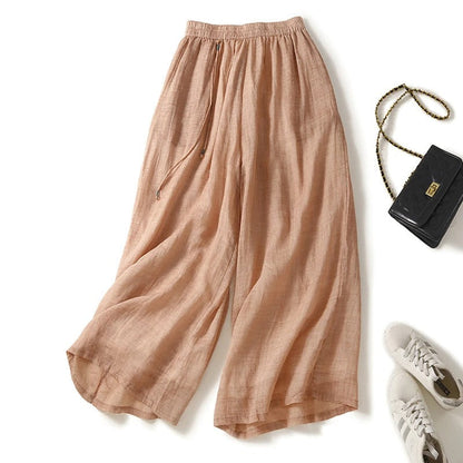 Image of Patricia | Women's High-Waisted Wide Leg Pants