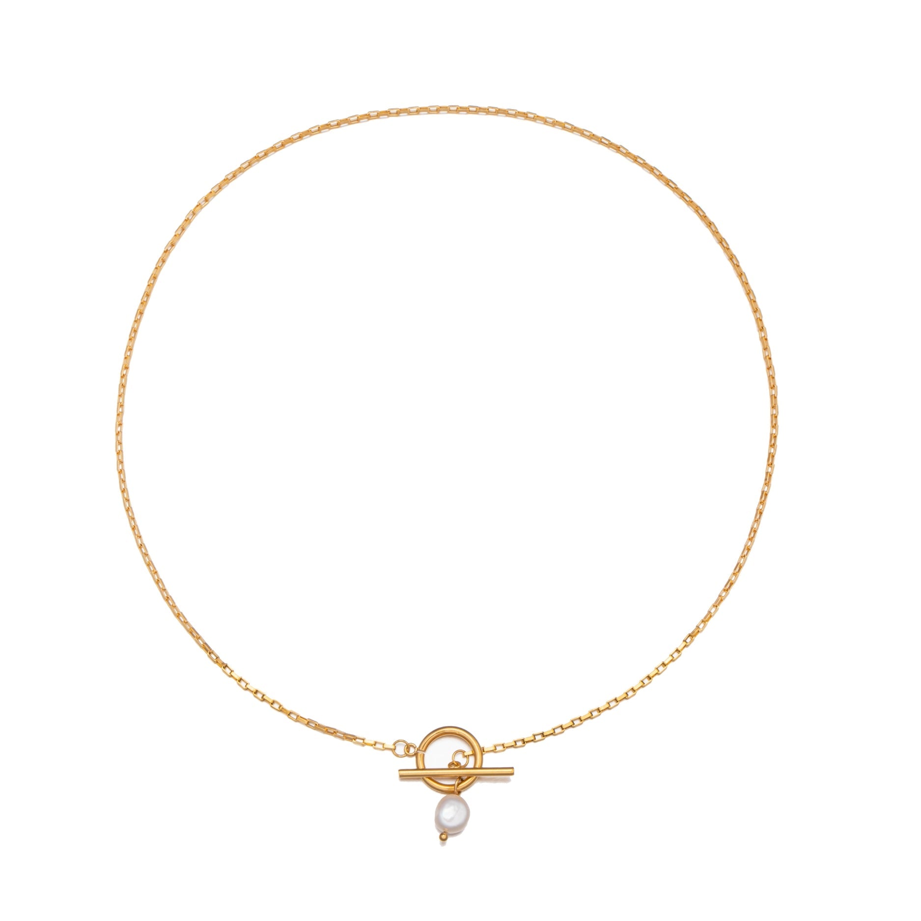 Pearl Necklace with Clasp - Lucía-Nora Luxe