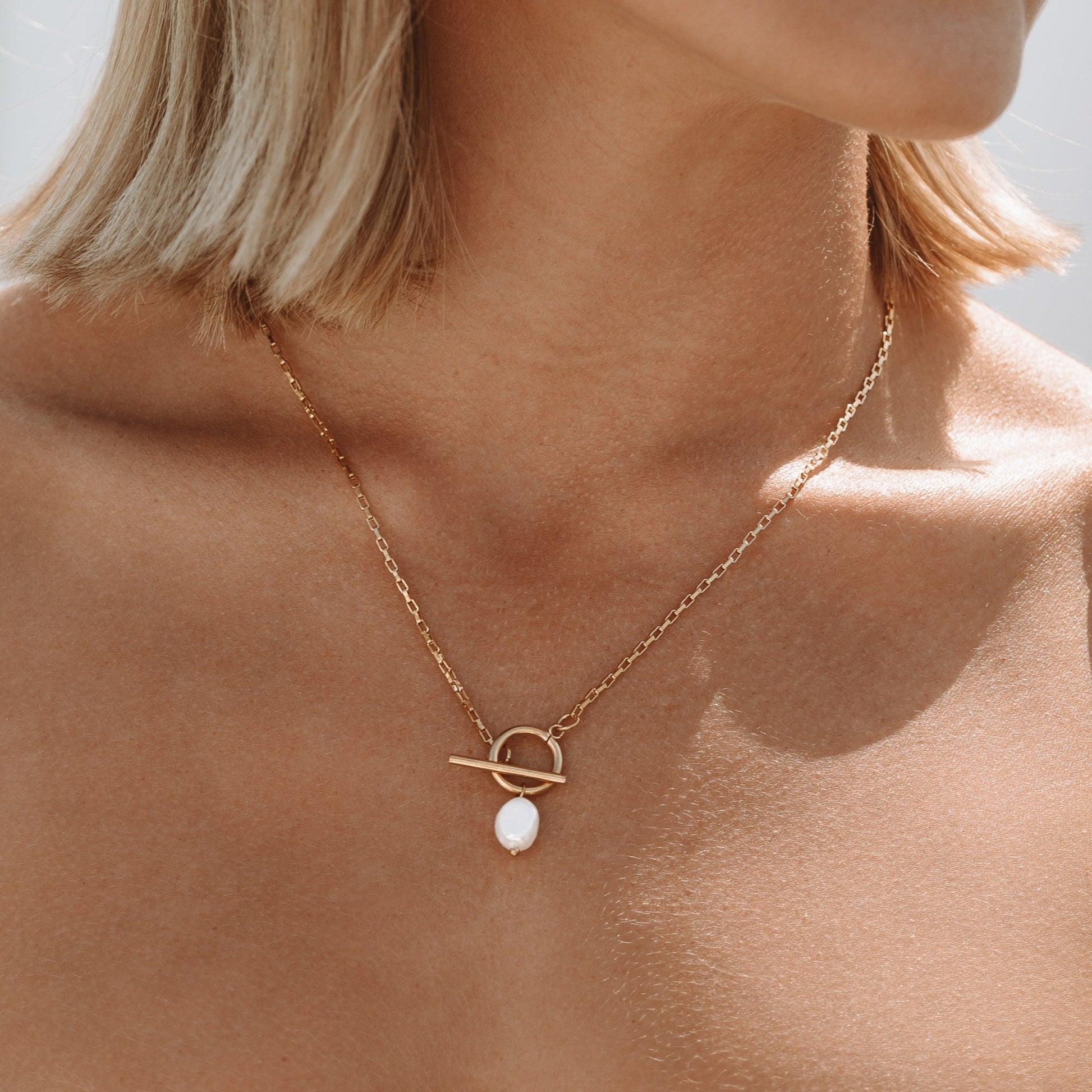 Classic White Pearl Choker Necklace - Pexav