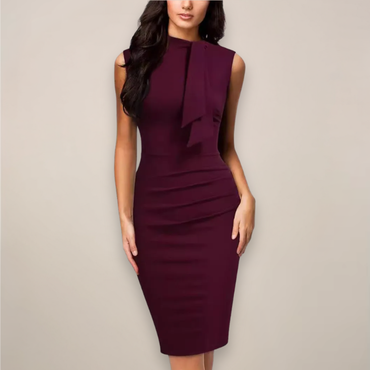 Chic Sleeveless Bodycon Midi Dress - Olytrend