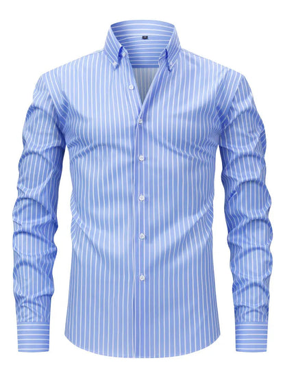 Classic Men's Stripe Dress Shirt - Olytrend