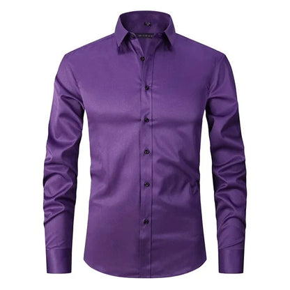 Performance Shirt - DynamicStretch-Purple-S-Nora Luxe