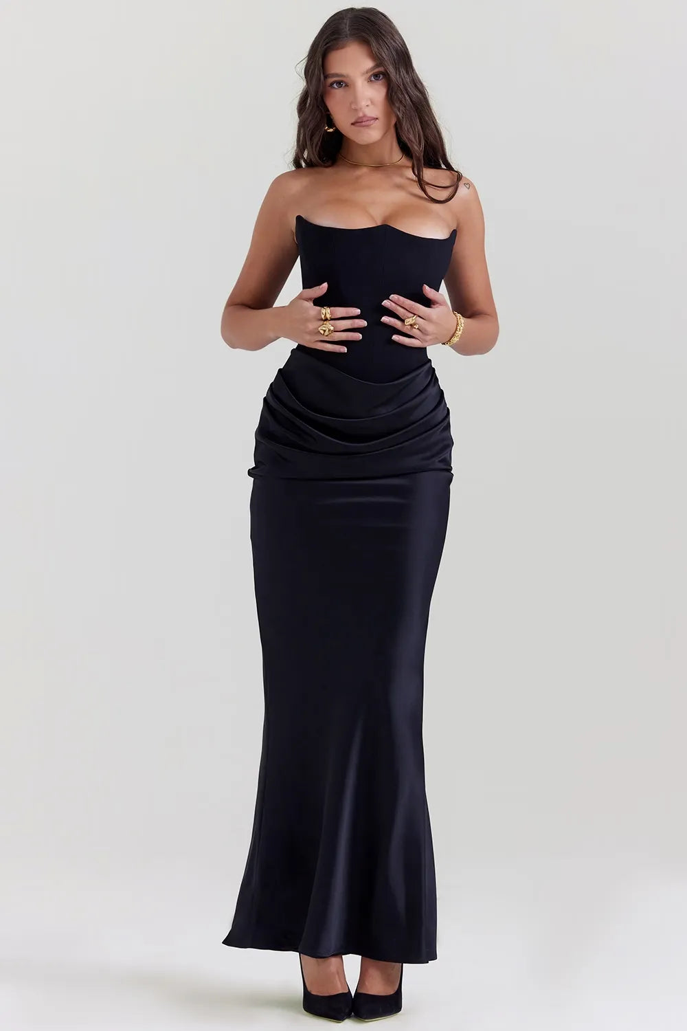 Elegant Black Formal Evening Dress