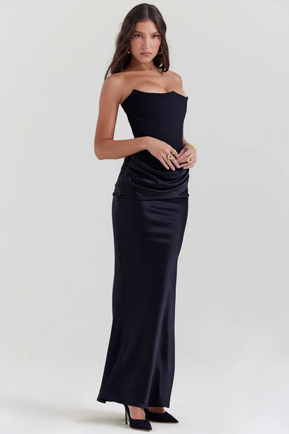 Elegant Black Formal Evening Dress