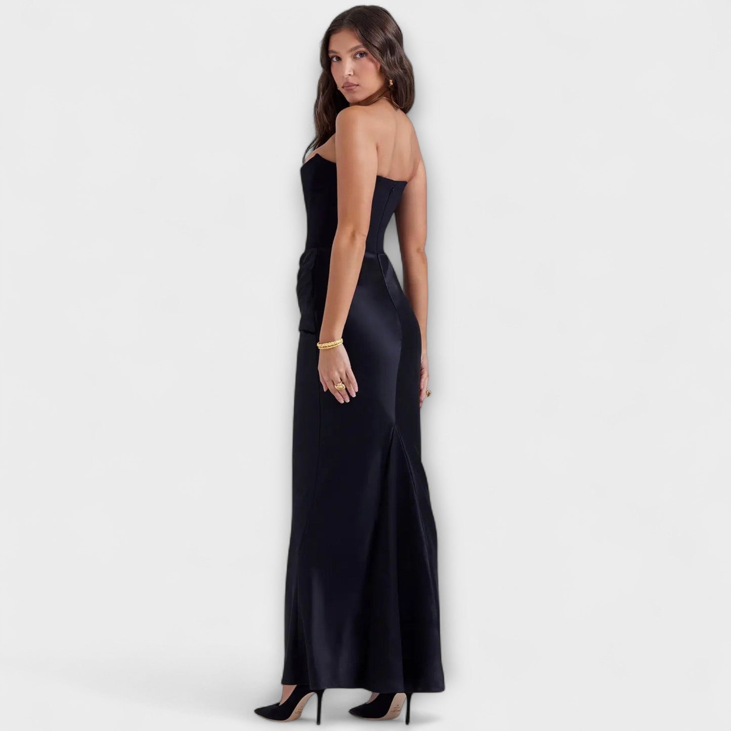 Elegant Silk Formal Evening Gown