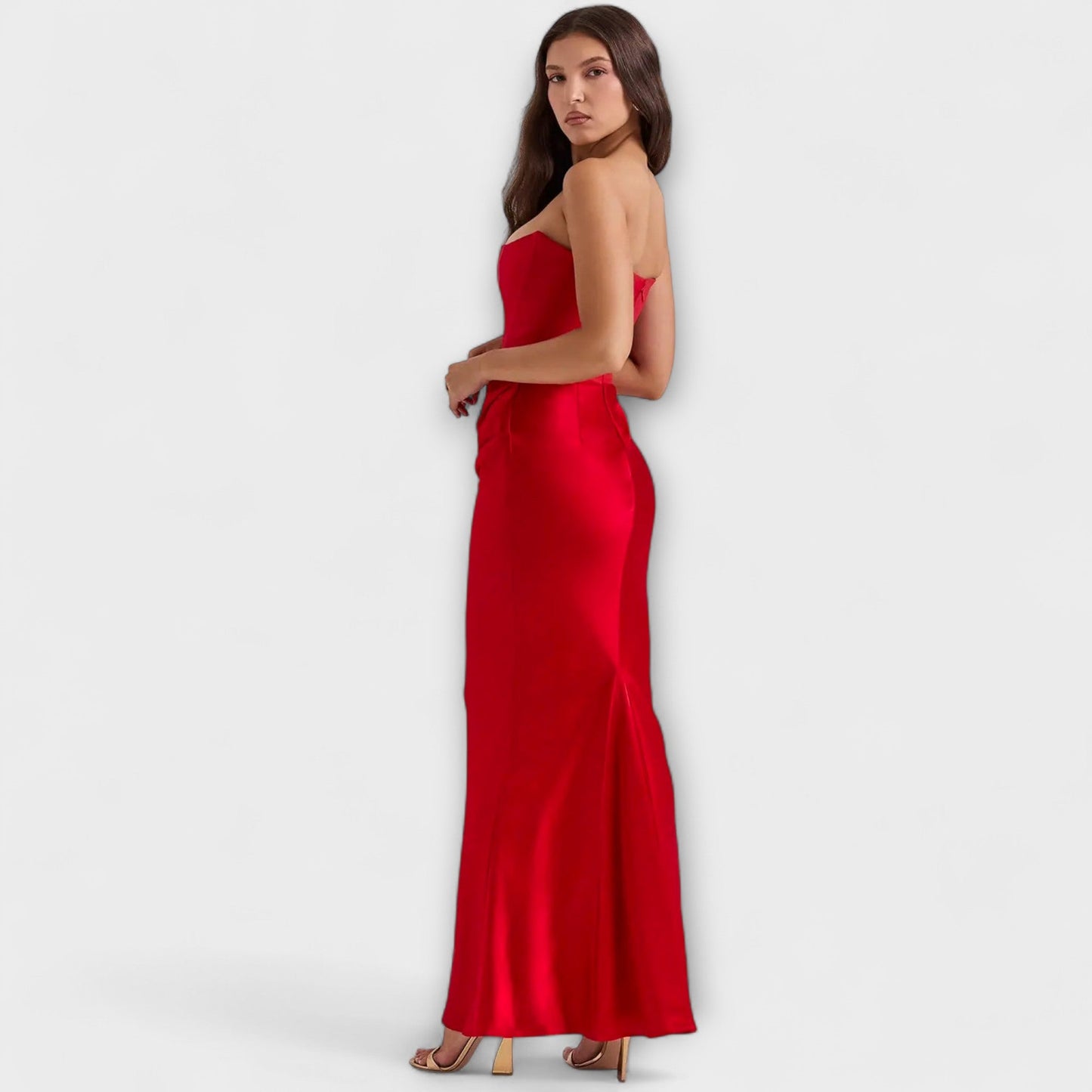Elegant Silk Formal Evening Gown