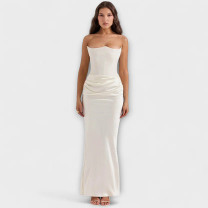 Elegant Silk Formal Evening Gown
