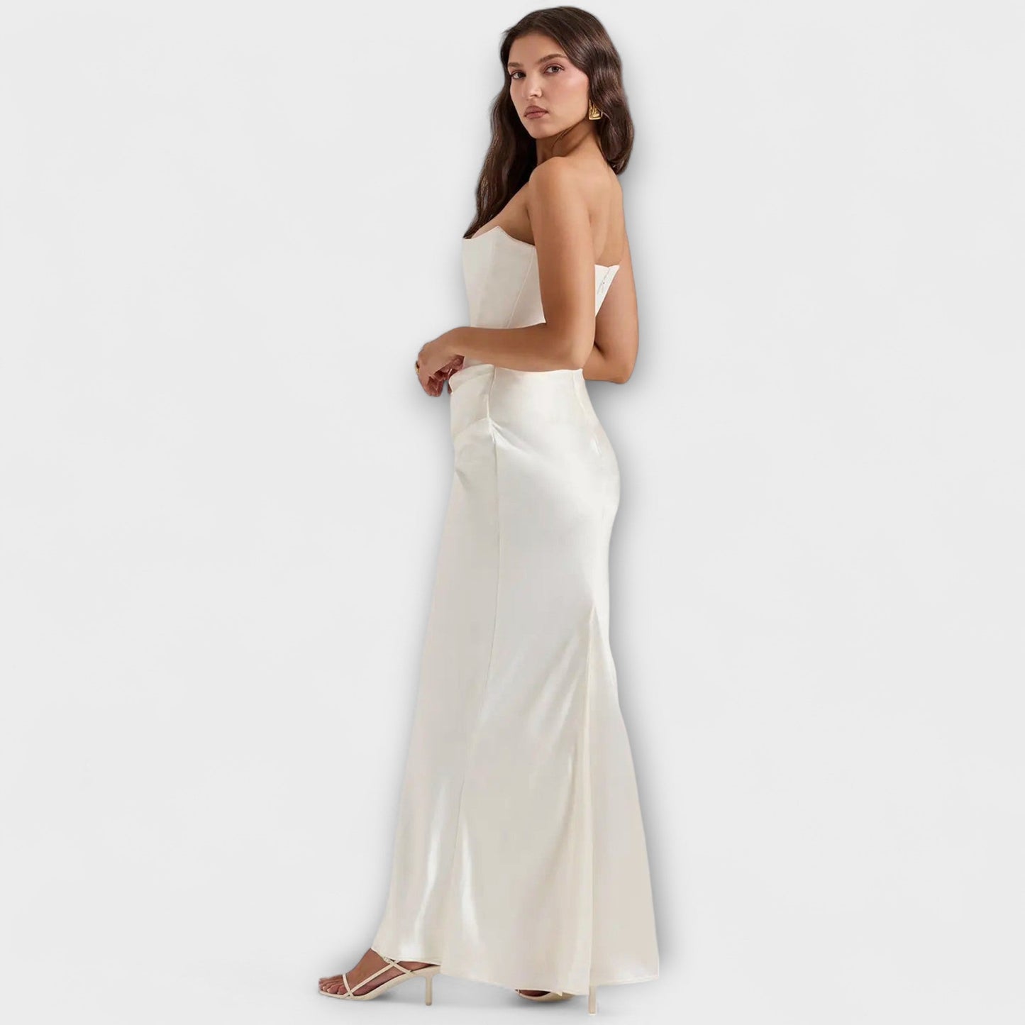 Elegant Silk Formal Evening Gown