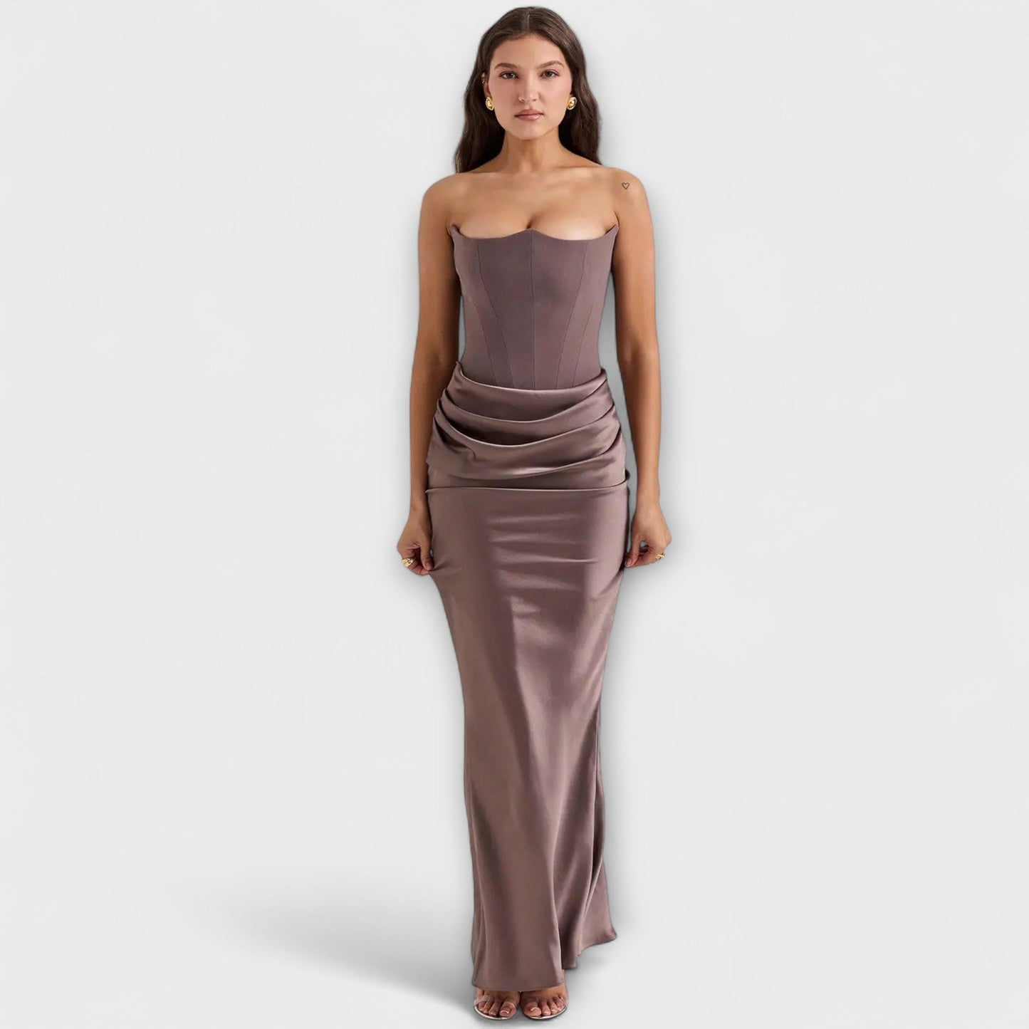 Elegant Silk Formal Evening Gown