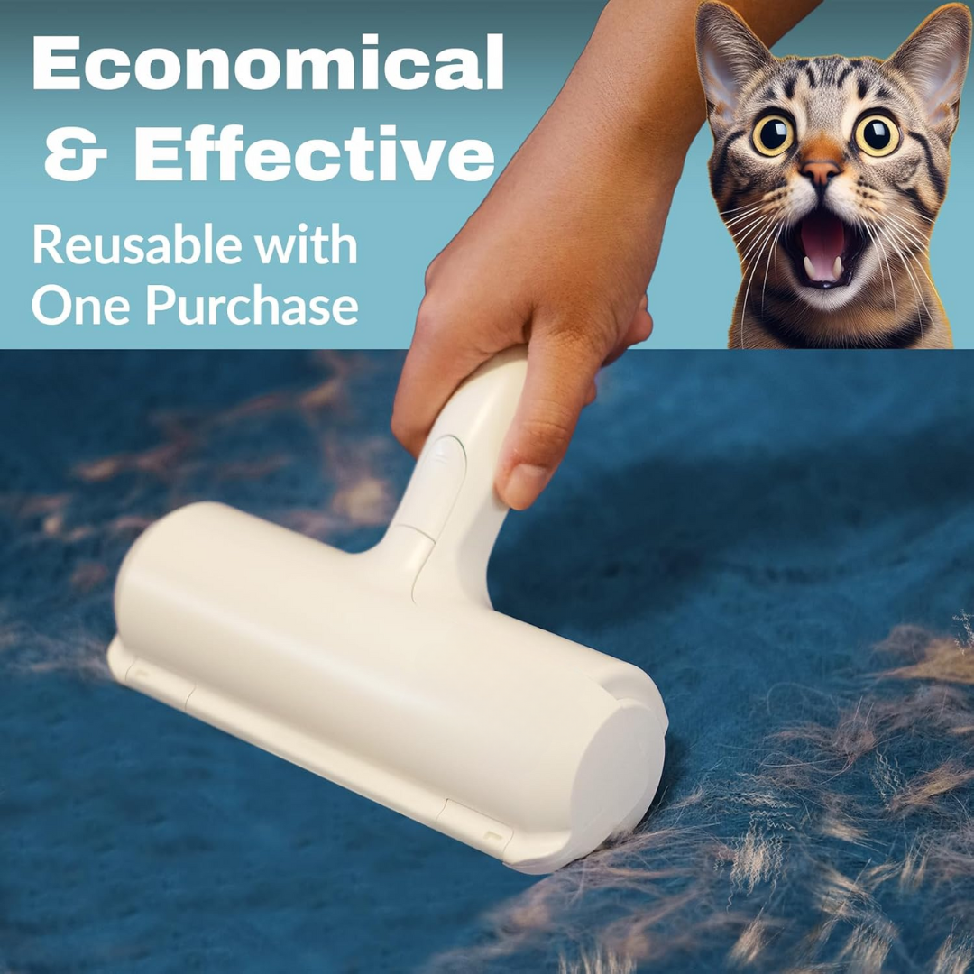 Pet Hair Remover - Self-Cleaning Lint Roller for Pets-White-Nora Luxe