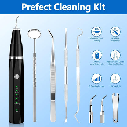 Pet Tartar Remover - Ultrasonic Tooth Cleaner-Black-Nora Luxe