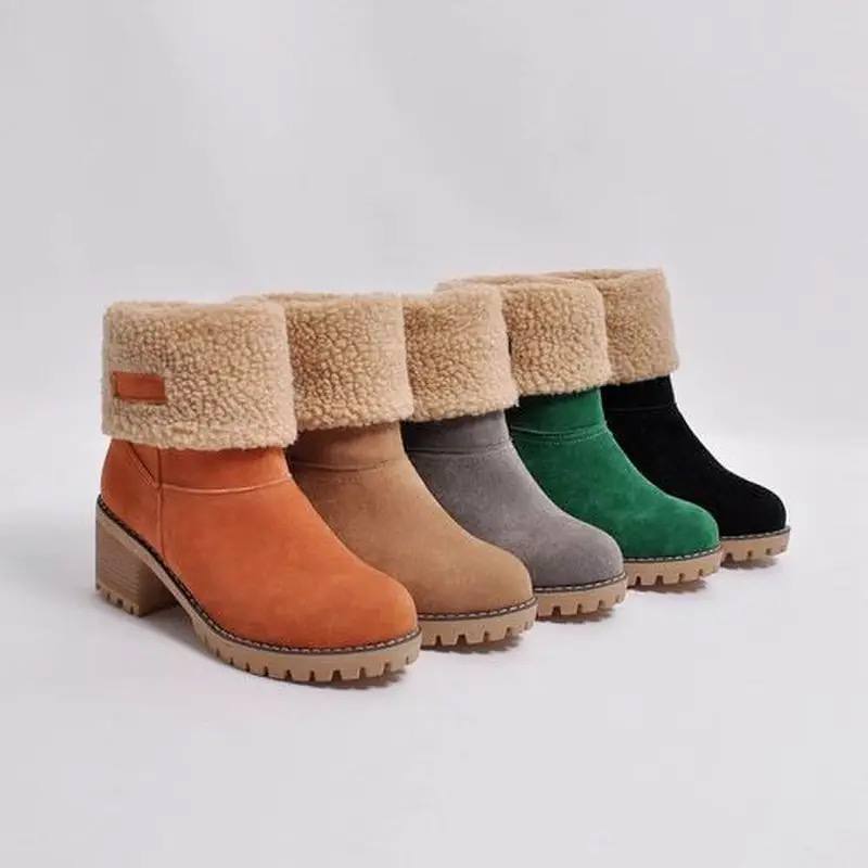 Warm Knee High Wool Winter Boots