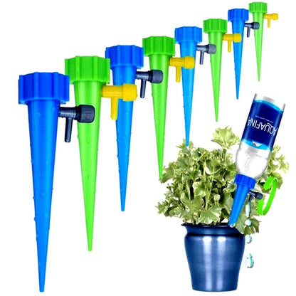 Easy Watering Plant Stakes (12 Pack) - Adjustable Garden Helper