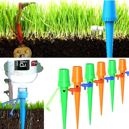 Easy Watering Plant Stakes (12 Pack) - Adjustable Garden Helper