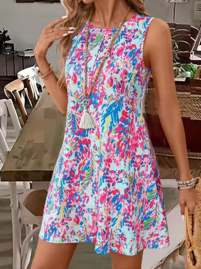 Loose Fit Floral Sundress for Women