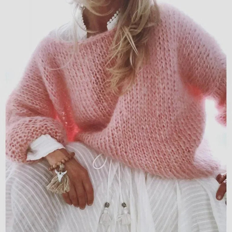 Cozy Cable Knit Pullover Sweater
