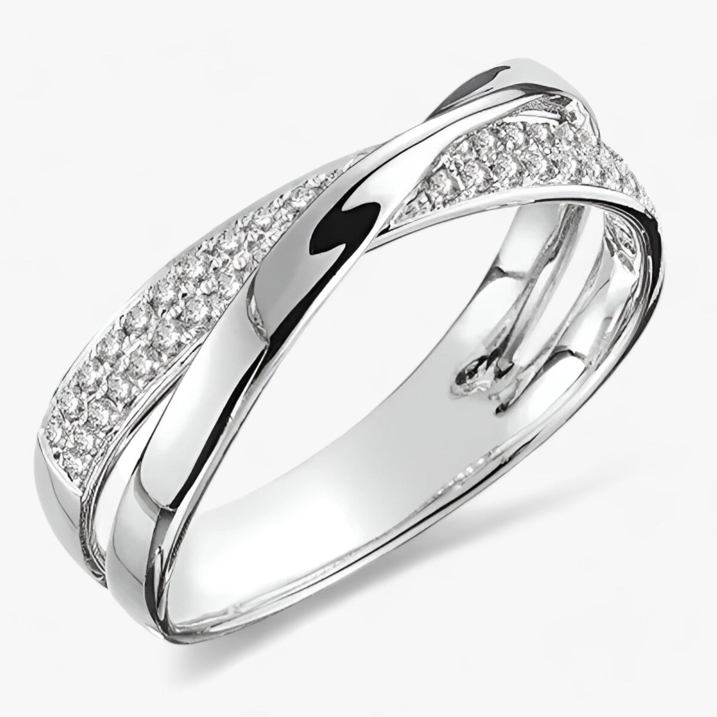 Simple Interlocking Band Ring