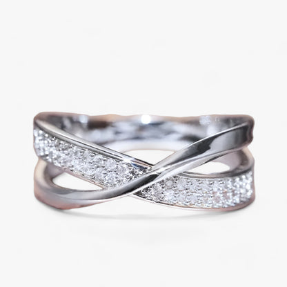 Simple Interlocking Band Ring