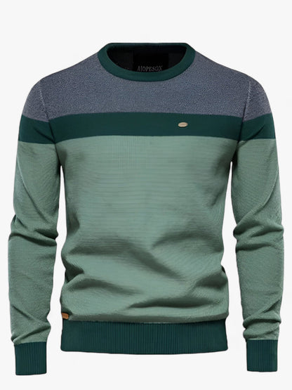 Classic Crew Neck Cotton Sweater - Nocini