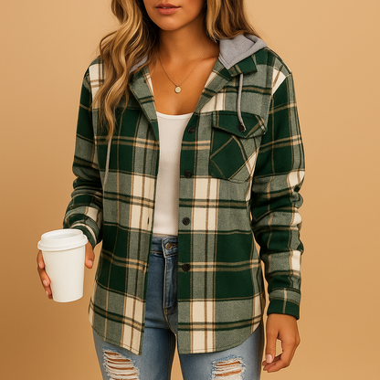Trendy Hooded Parka Coat for Ladies - Nocini