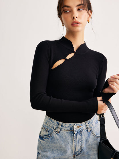 Simple Crew Neck Slim Fit Sweater