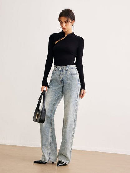 Simple Crew Neck Slim Fit Sweater
