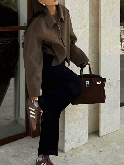 Classic Textured Blazer Jacket