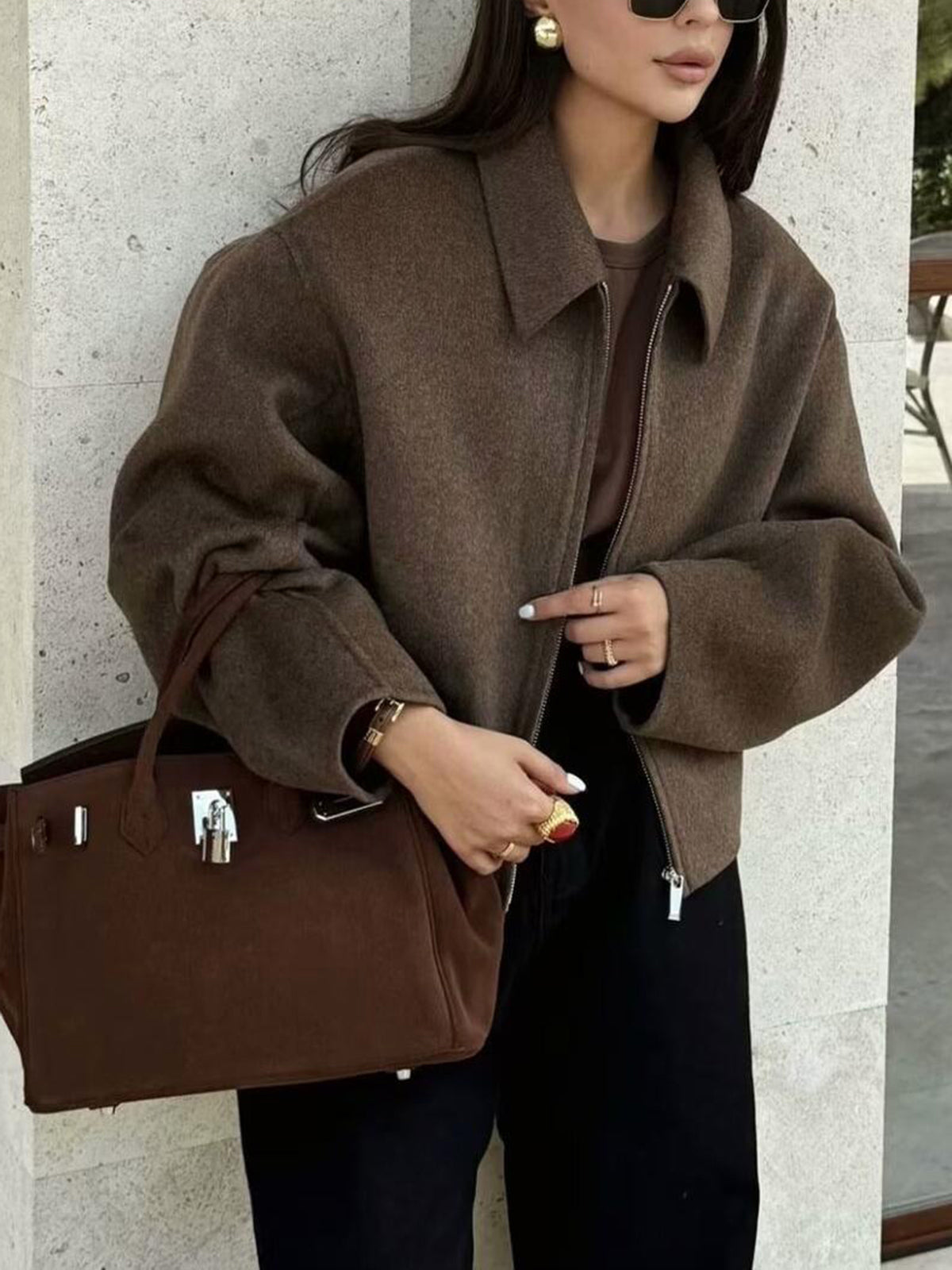 Classic Textured Blazer Jacket - Pexav