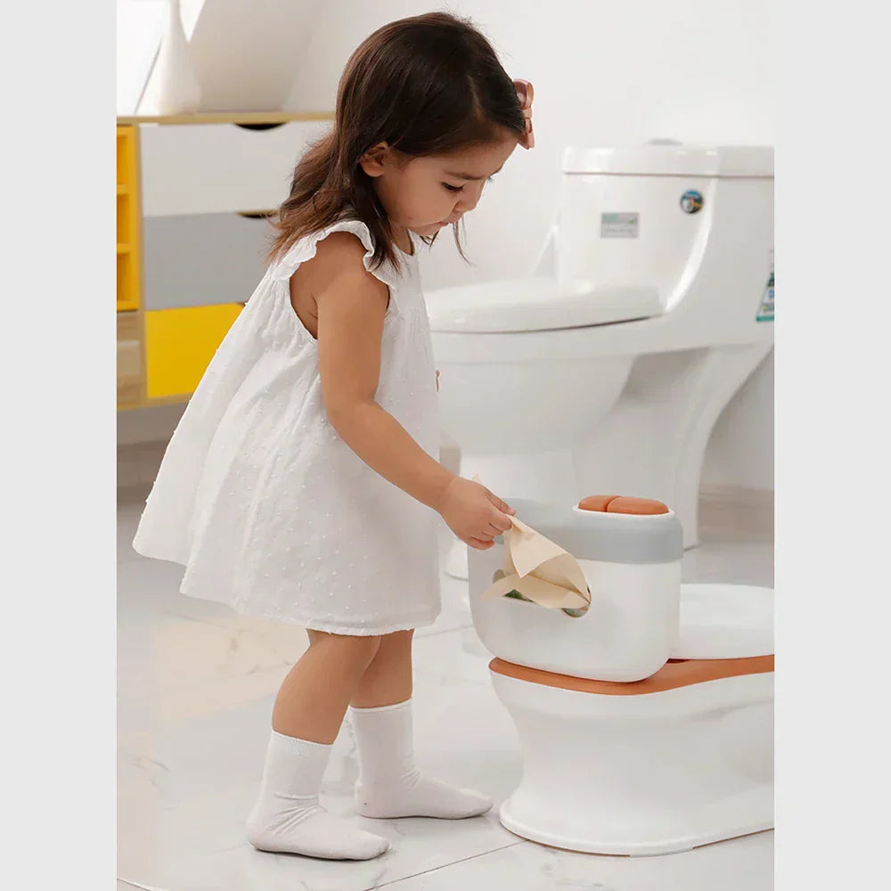 Playful Potty Training with Comfort and Fun - PottyPal-Brown-Nora Luxe