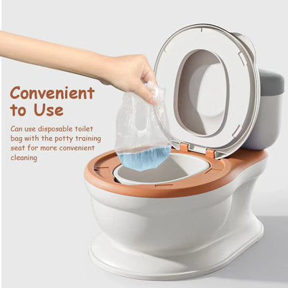 Playful Potty Training with Comfort and Fun - PottyPal-Brown-Nora Luxe