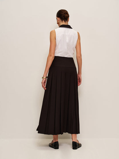 Flowy Flared Midi Skirt