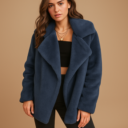 Plush winter coat for women | Elena - Nocini