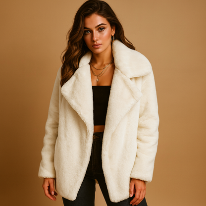 Warm Faux Fur Ladies Coat