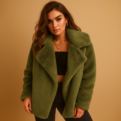 Warm Faux Fur Ladies Coat