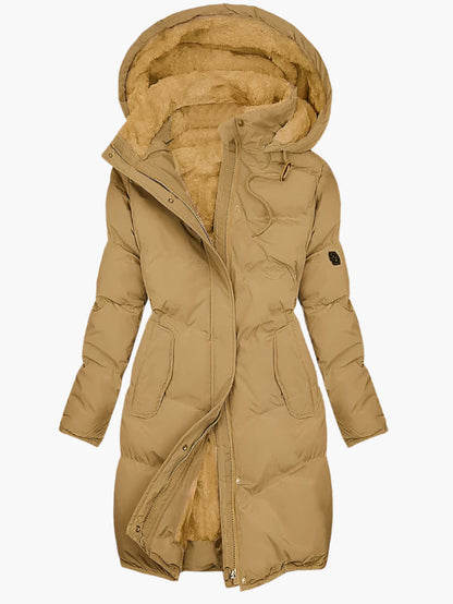 Insulated Hooded Winter Puffer Coat for Women