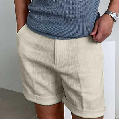 Casual Linen Shorts for Men - Loose Fit