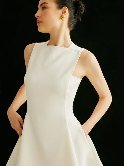 Casual Side Pockets Shift Dress